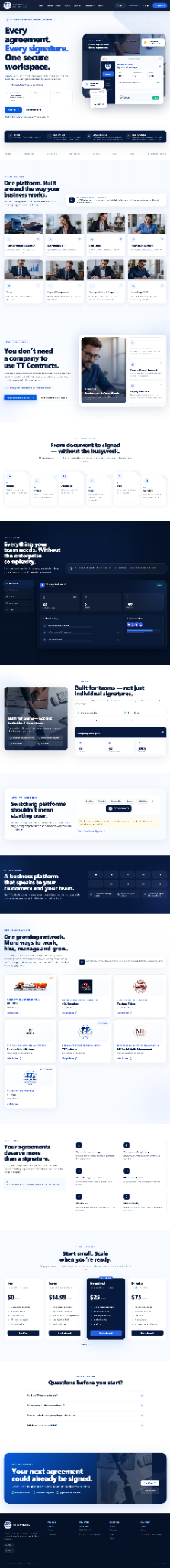 TT Contracts website